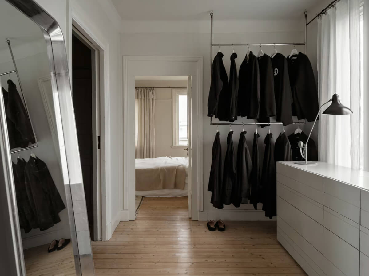 Artilleriet Co-Founder is Selling Her Art Nouveau Villa in Sweden 26 walk in wardrobe
