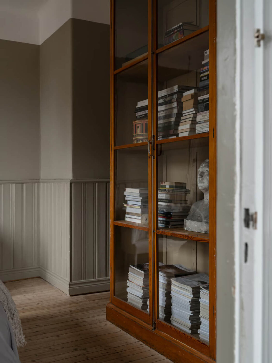 Artilleriet Co-Founder is Selling Her Art Nouveau Villa in Sweden 15 wooden cabinet glass doors