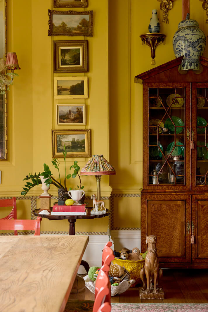 Pattern, Color, and Character in a Historic Country House Apartment 6 antique art