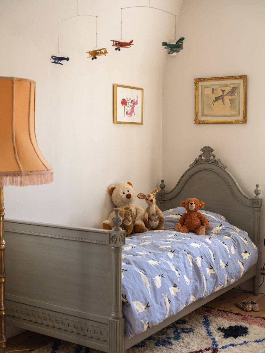 An Early 20th-Century Family Home Decorated with Color and Art 23 antique childrens bed