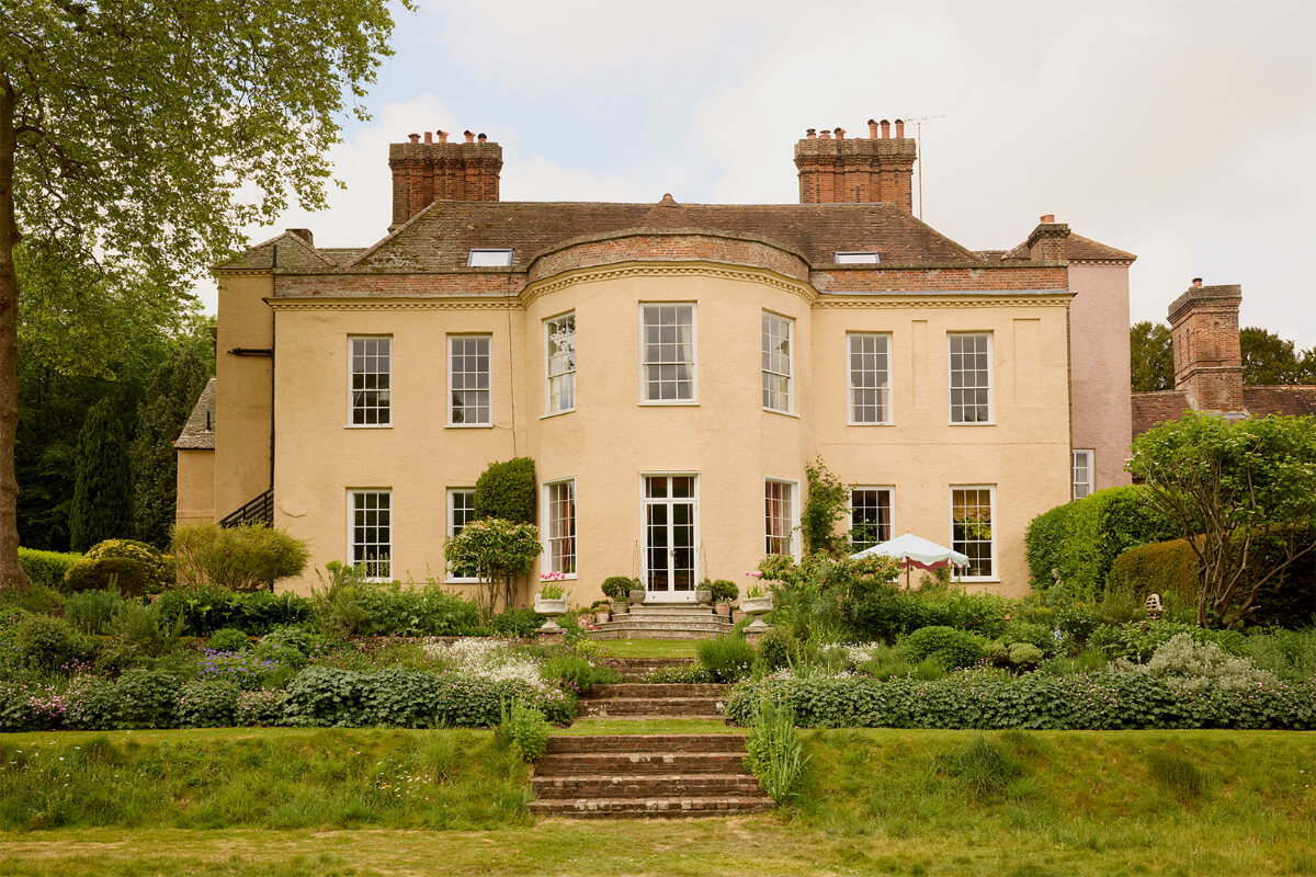Pattern, Color, and Character in a Historic Country House Apartment 27 binderton house tiered garden