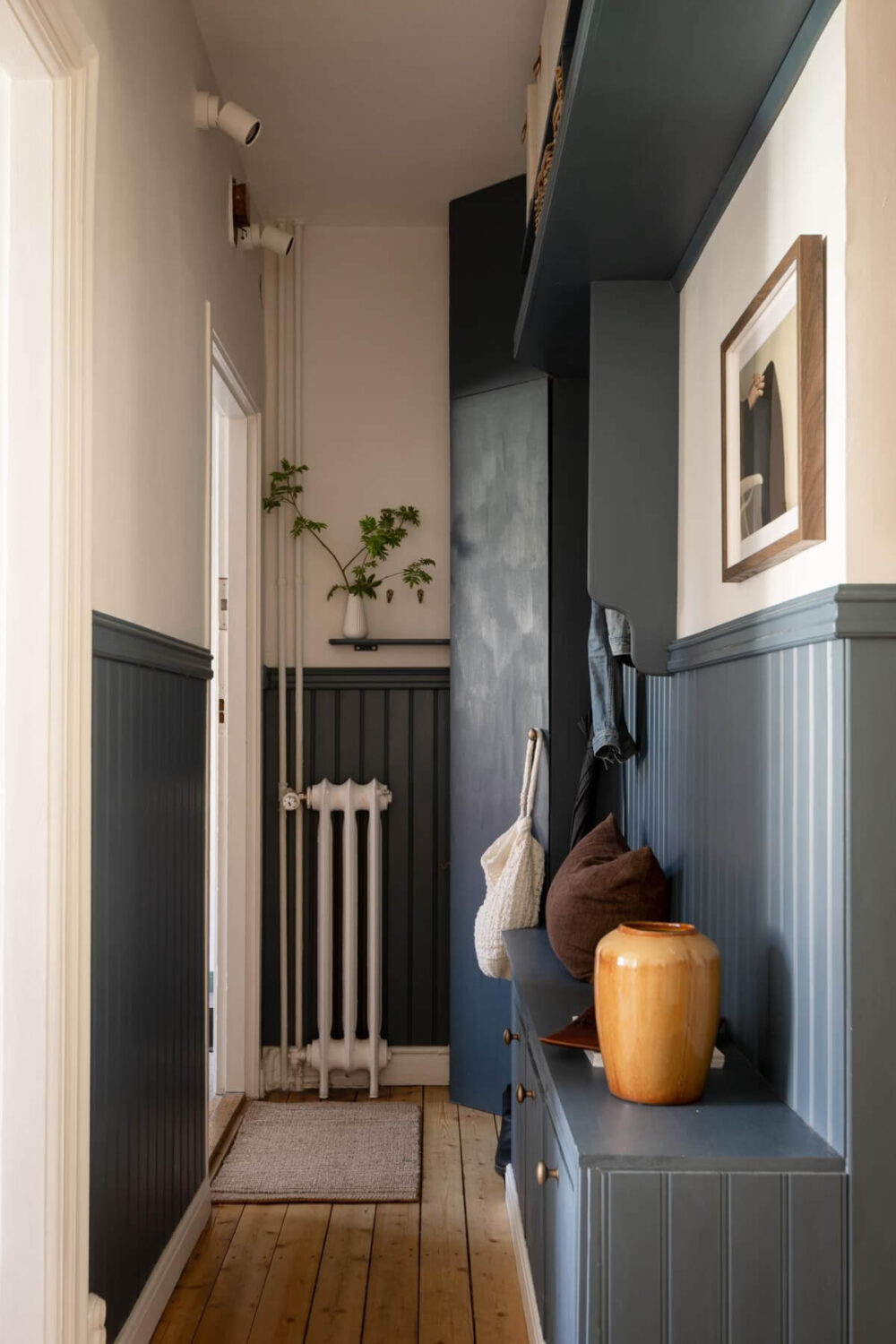 Best of 2025: Hallways 36 blue joinery hall with bench and storage