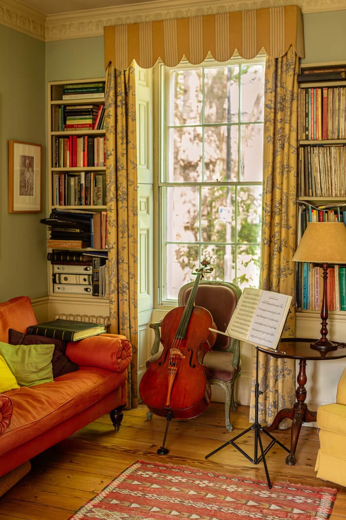 A Carefully Restored Georgian Townhouse in East London 5 cozy music room