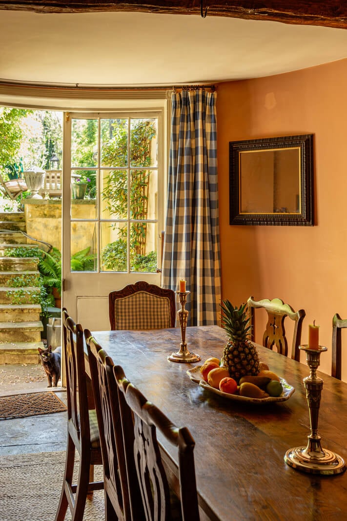 A Carefully Restored Georgian Townhouse in East London 9 dining room with garden doors