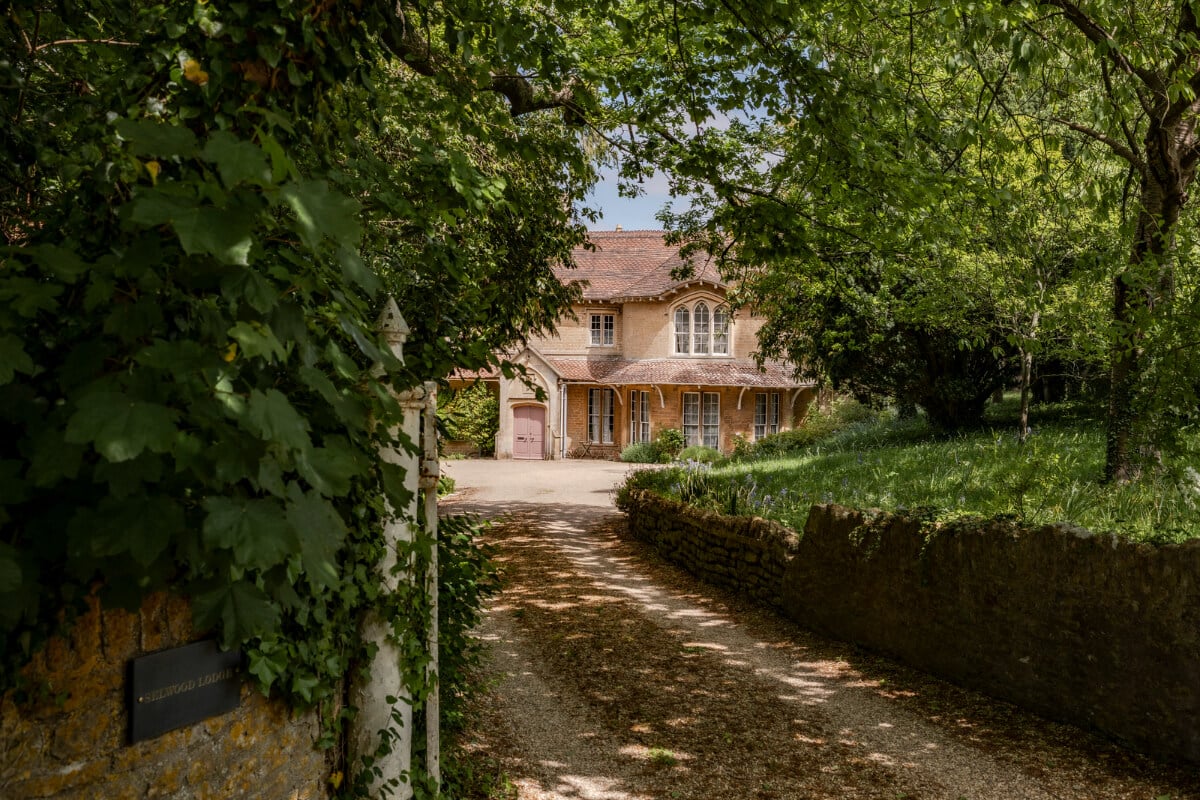 Pearl Lowe and Danny Goffey’s Eclectic Gothic Somerset Home Is For Sale 29 driveway selwood lodge pearl lowe Pearl Lowe and Danny Goffey’s Eclectic Gothic Somerset Home Is For Sale