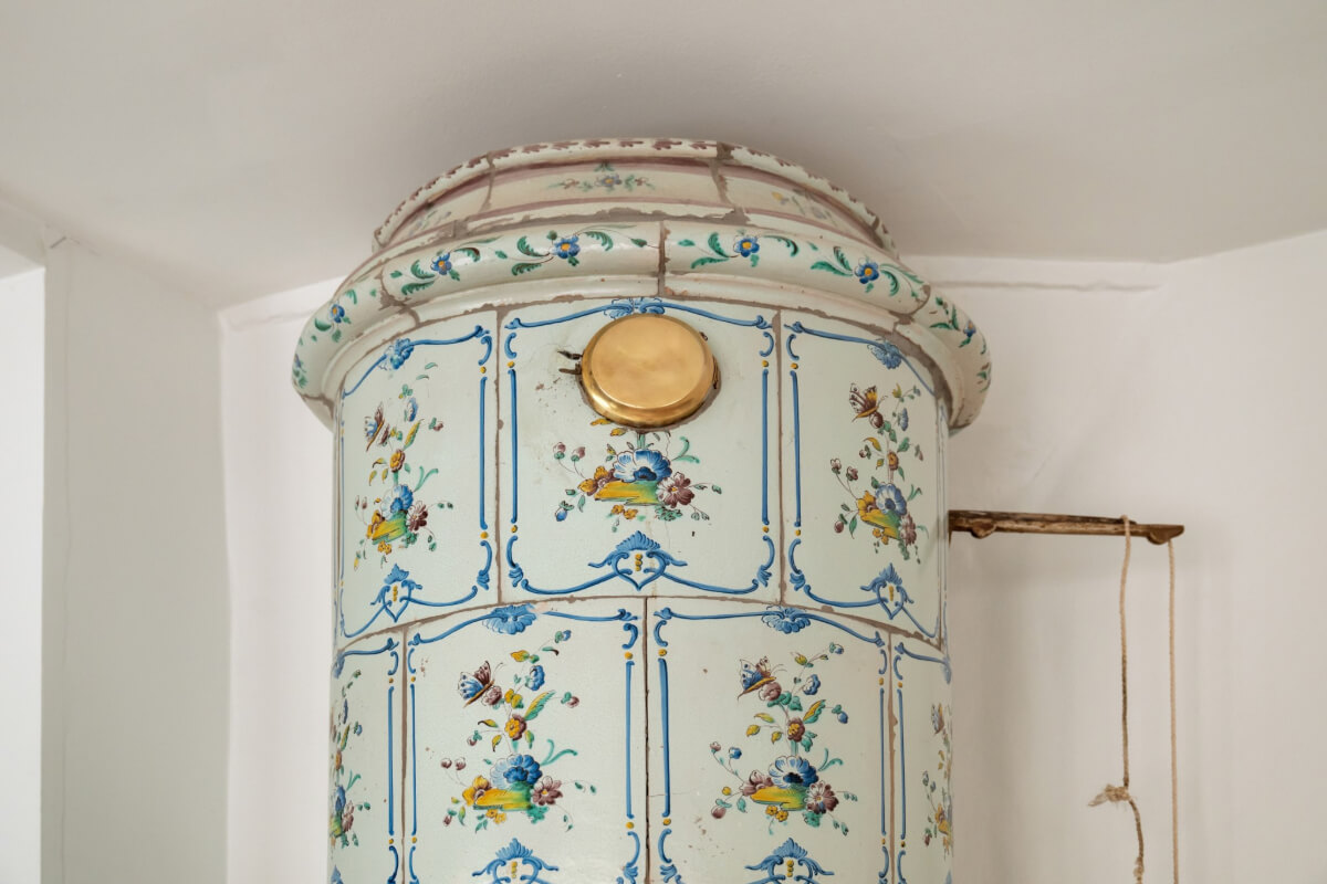 A Charming Attic Apartment in Stockholm's Gamla Stan 4 fireplace detail