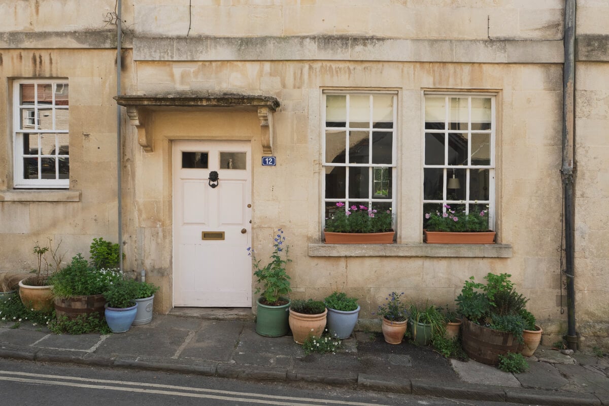 A Family Home with a Cheerful Color Palette in a Historic House 26 front door english home