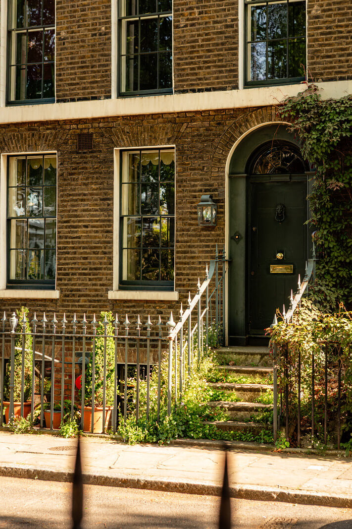 A Carefully Restored Georgian Townhouse in East London 28 front door georgian house londn