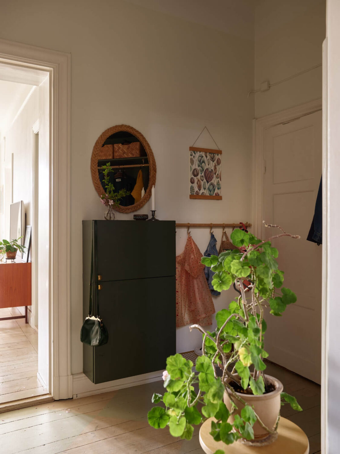 A Beautifully Renovated Early 20th-Century Apartment 25 hall floating cabinets