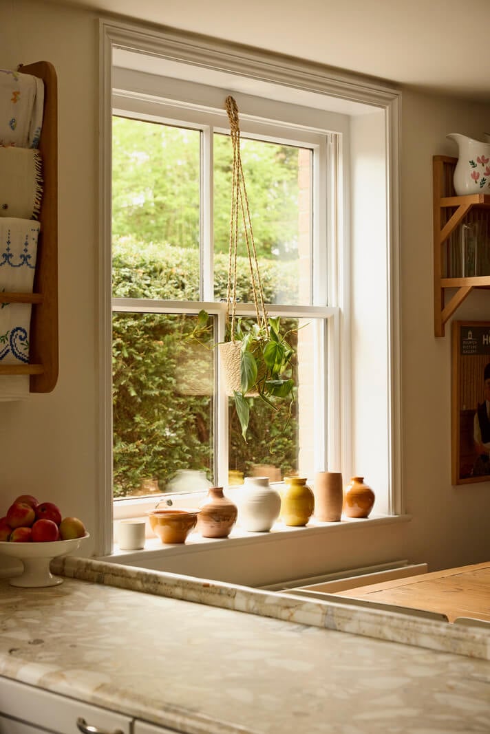 Natural Colors and Materials in a Beautiful Arts and Crafts House 7 kitchen window