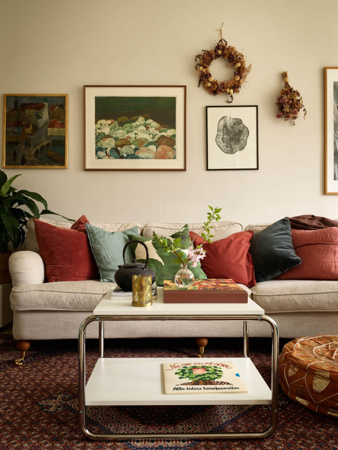A Beautifully Renovated Early 20th-Century Apartment 6 living room detail (1)
