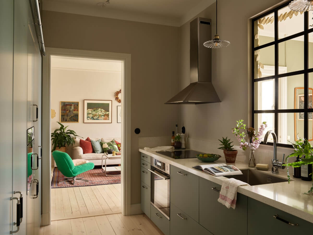 A Beautifully Renovated Early 20th-Century Apartment 16 modern kitchen indoor window