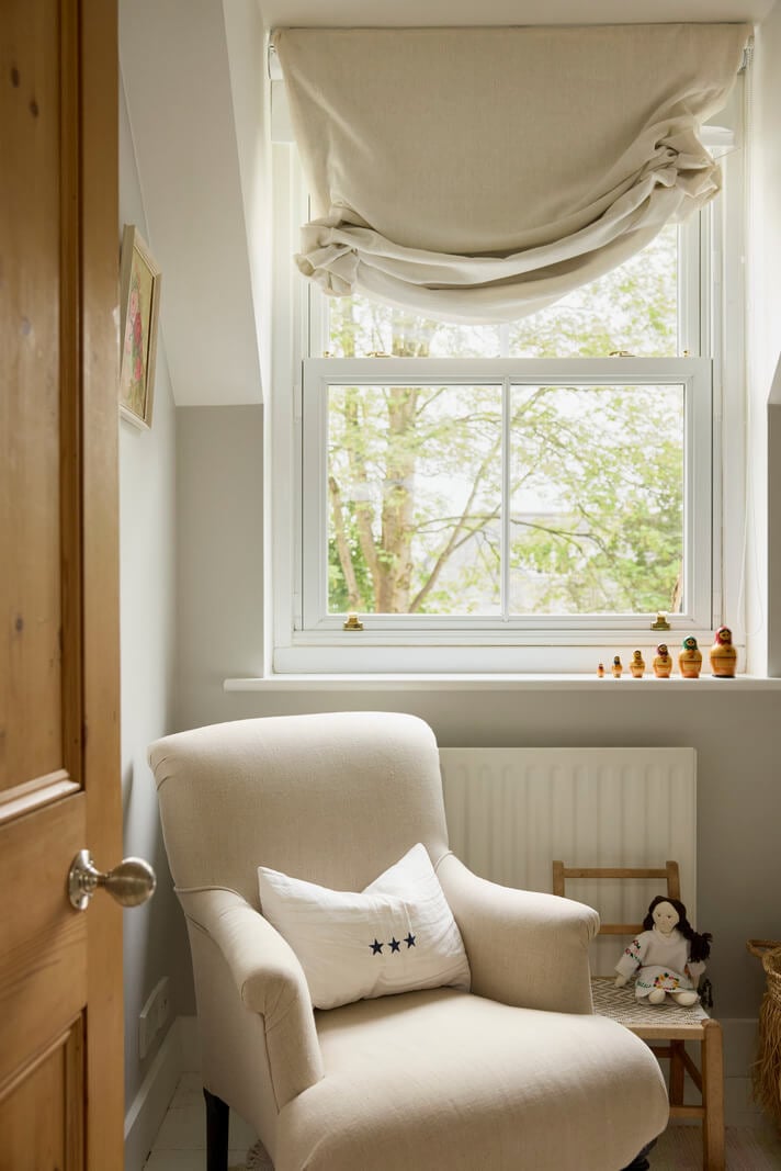 Natural Colors and Materials in a Beautiful Arts and Crafts House 23 nursery window