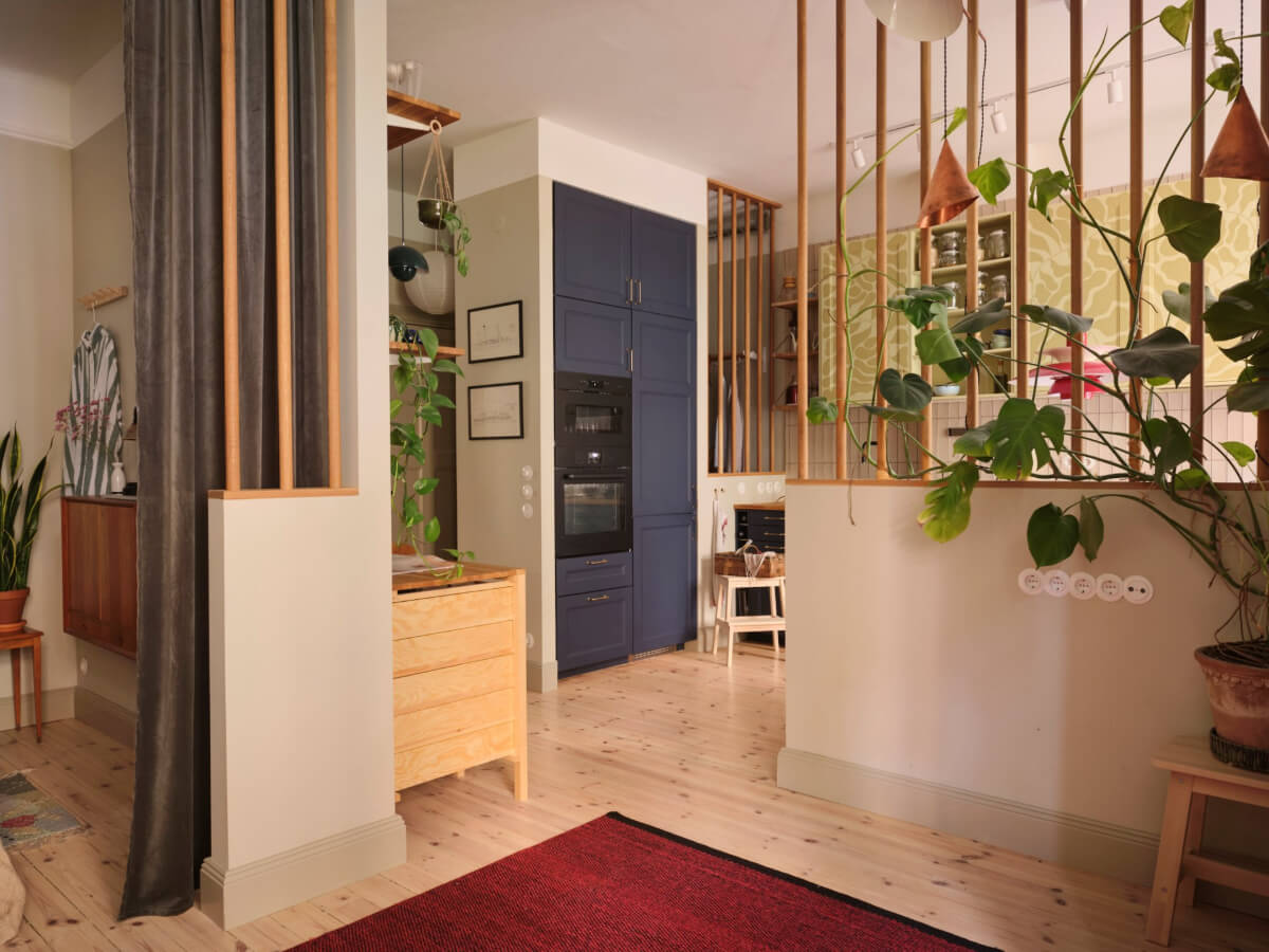 A Fantastic Small Art Nouveau Apartment in Stockholm 15 open layout small scandinavian apartment nordroom