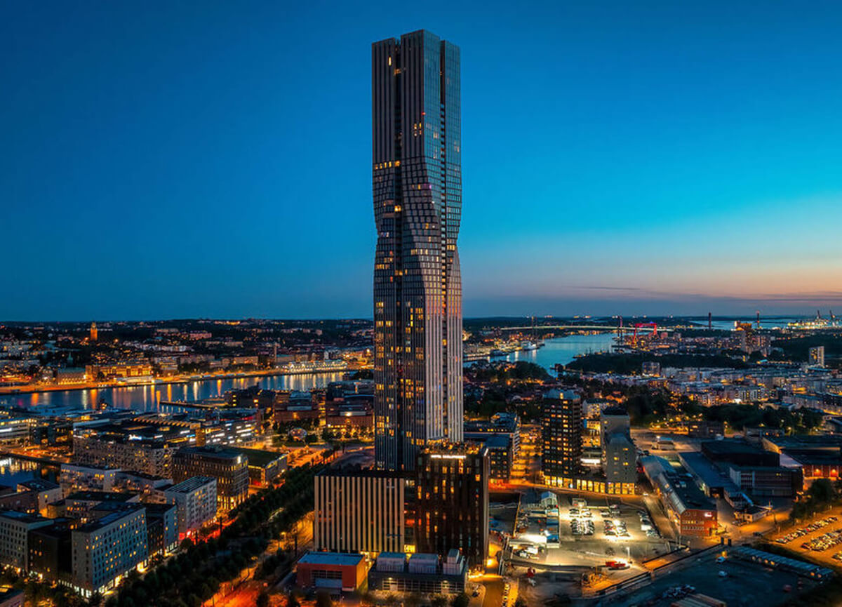 A Luxurious Three-Storey Penthouse in Sweden’s Tallest Residential Tower 19 penthouse building A Luxurious Three-Storey Penthouse in Sweden’s Tallest Residential Tower