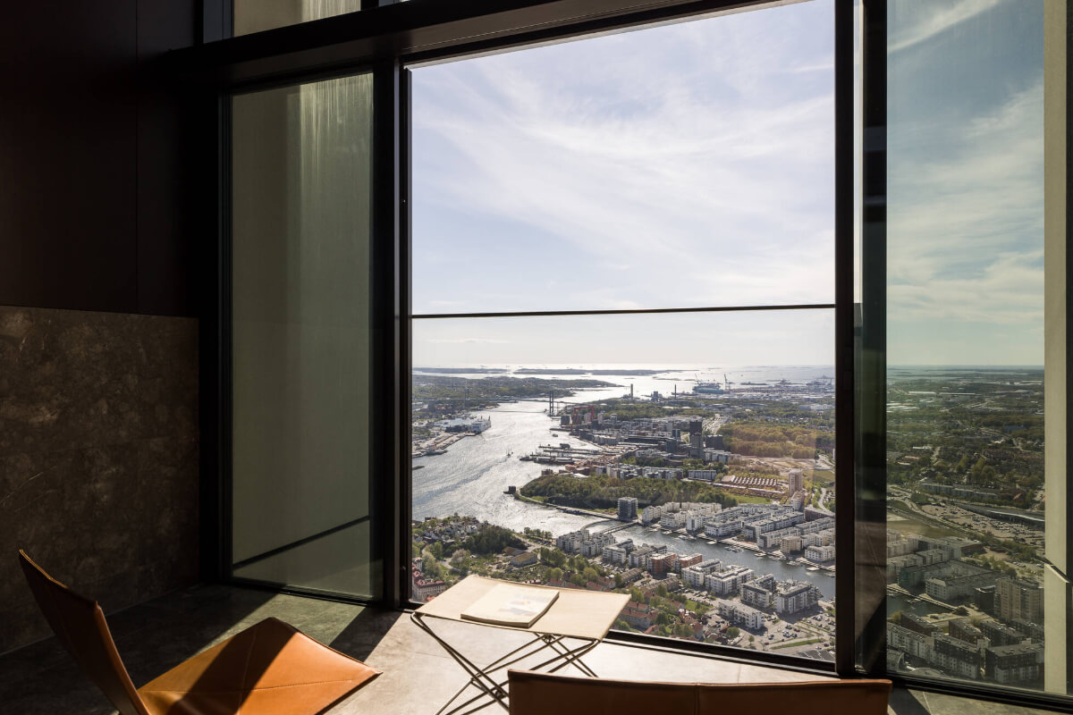 A Luxurious Three-Storey Penthouse in Sweden’s Tallest Residential Tower 13 penthouse view stockholm