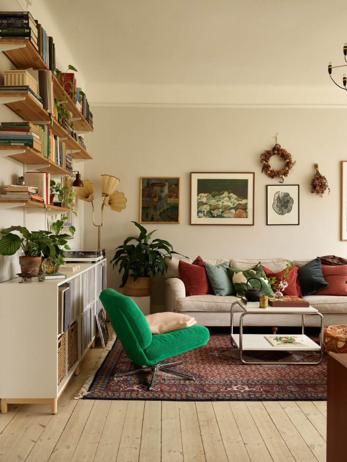 Best of 2025: Living Rooms 49 scandi living room wooden floor bookshelves