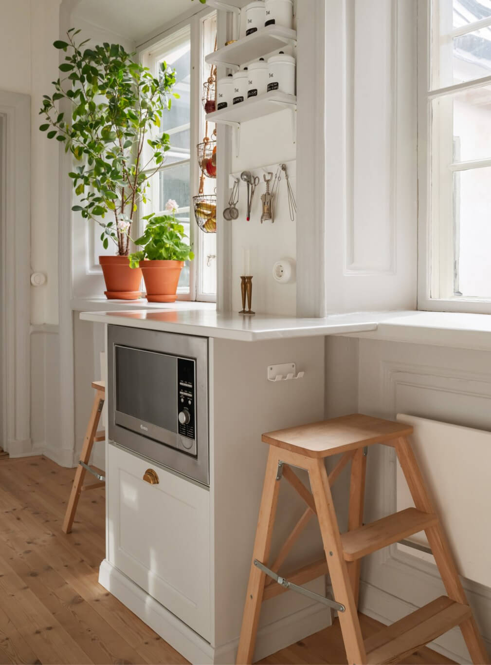 A Charming Attic Apartment in Stockholm's Gamla Stan 9 small kitchen bar seating