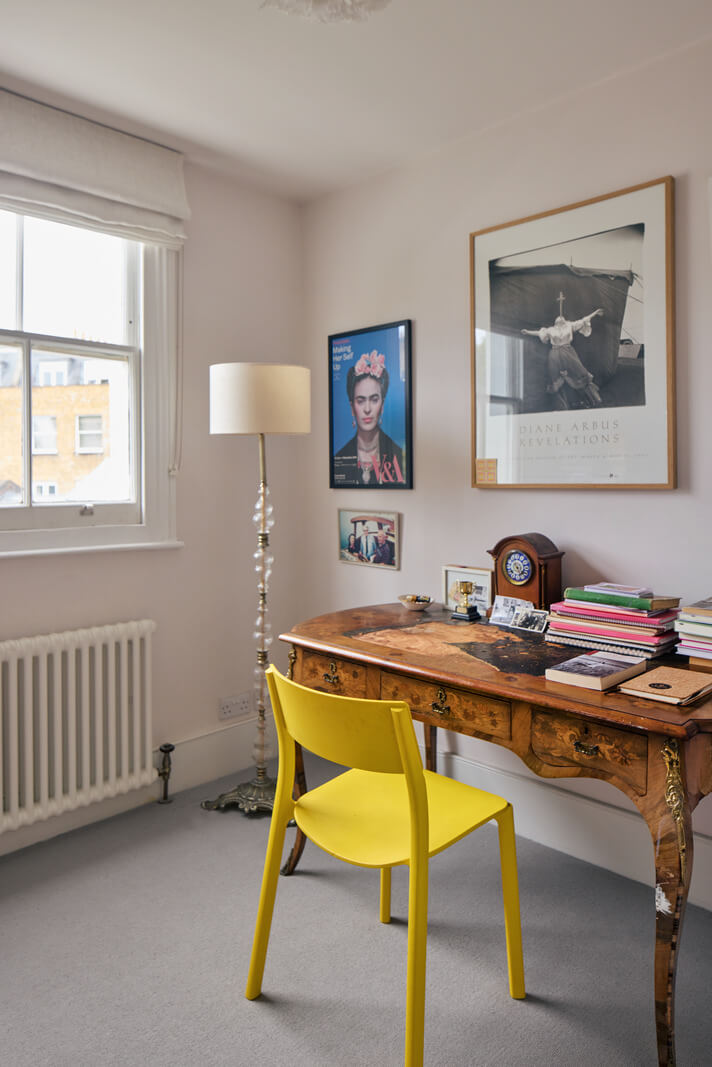 Light-Filled Interiors in a Grand Early Victorian House in Notting Hill 29 antique desk
