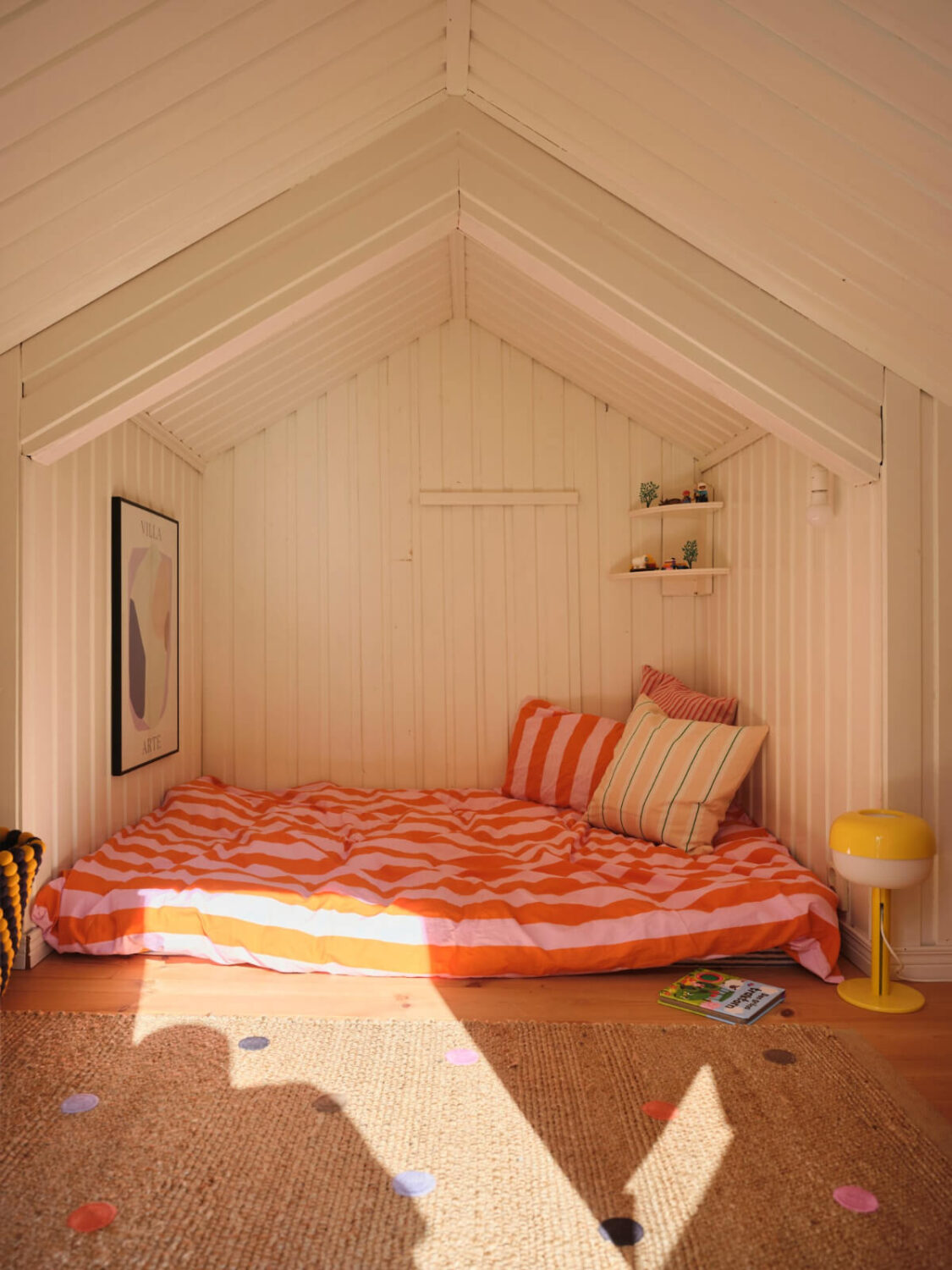 A Charming, Extended 19th-Century Log House in Sweden 25 attic bedroom bed nook