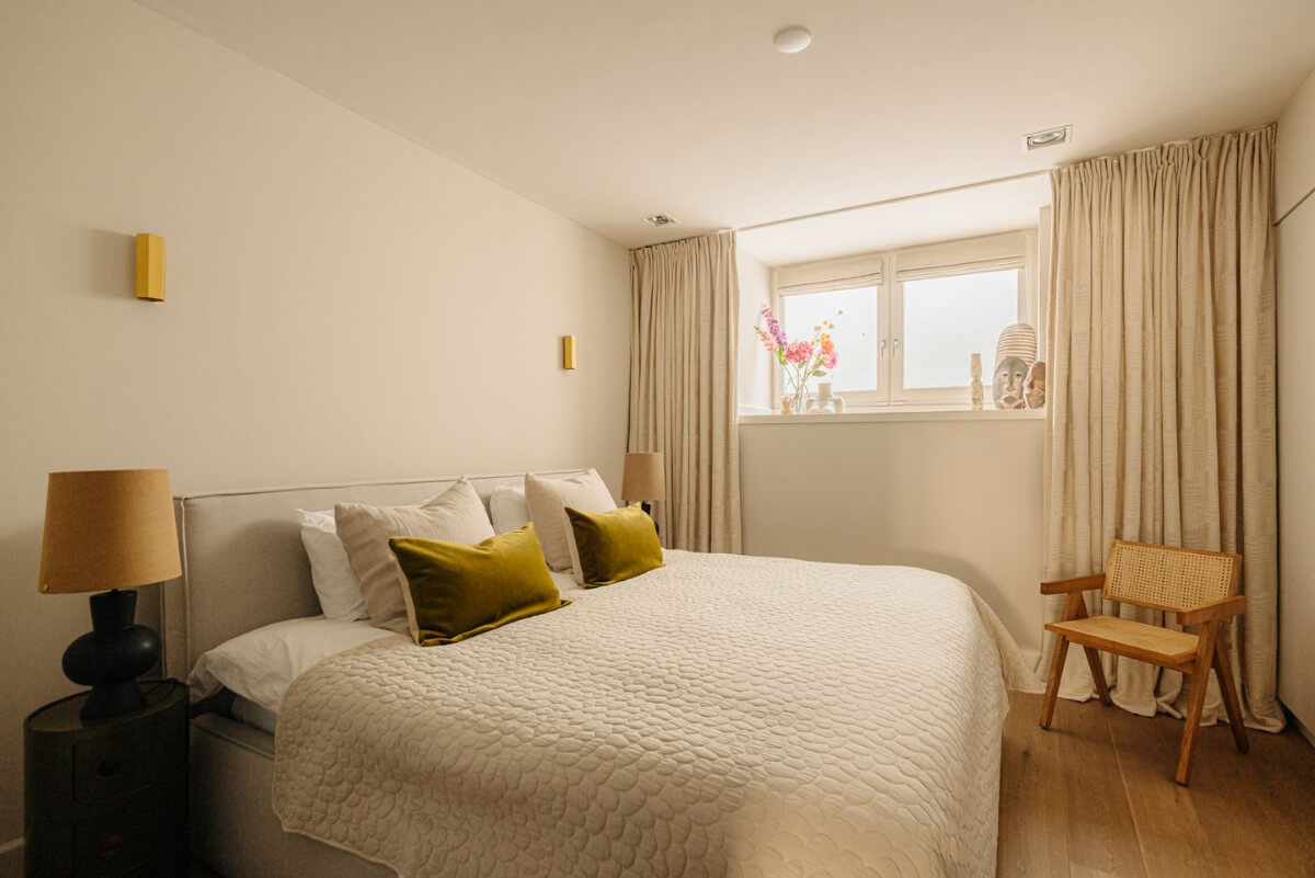 A Ground Floor Duplex Apartment with a Beautiful Modern Garden 15 basement bedroom