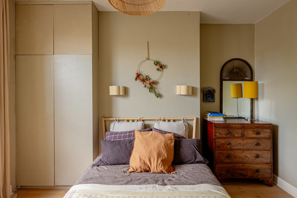 Muted Gray Tones and Built-In Storage in a London Apartment 14 bedroom built-in wardrobes