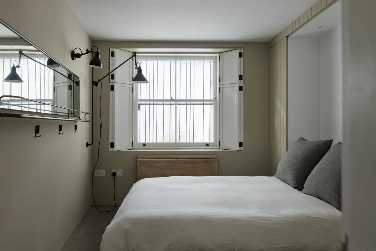 A Black and White Primrose Hill Mews House with a Roof Terrace 19 bedroom paneled wall