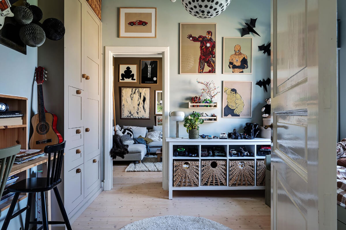 A Dining Room with a Painted Ceiling in an Early 19th Century Apartment 21 childrens room