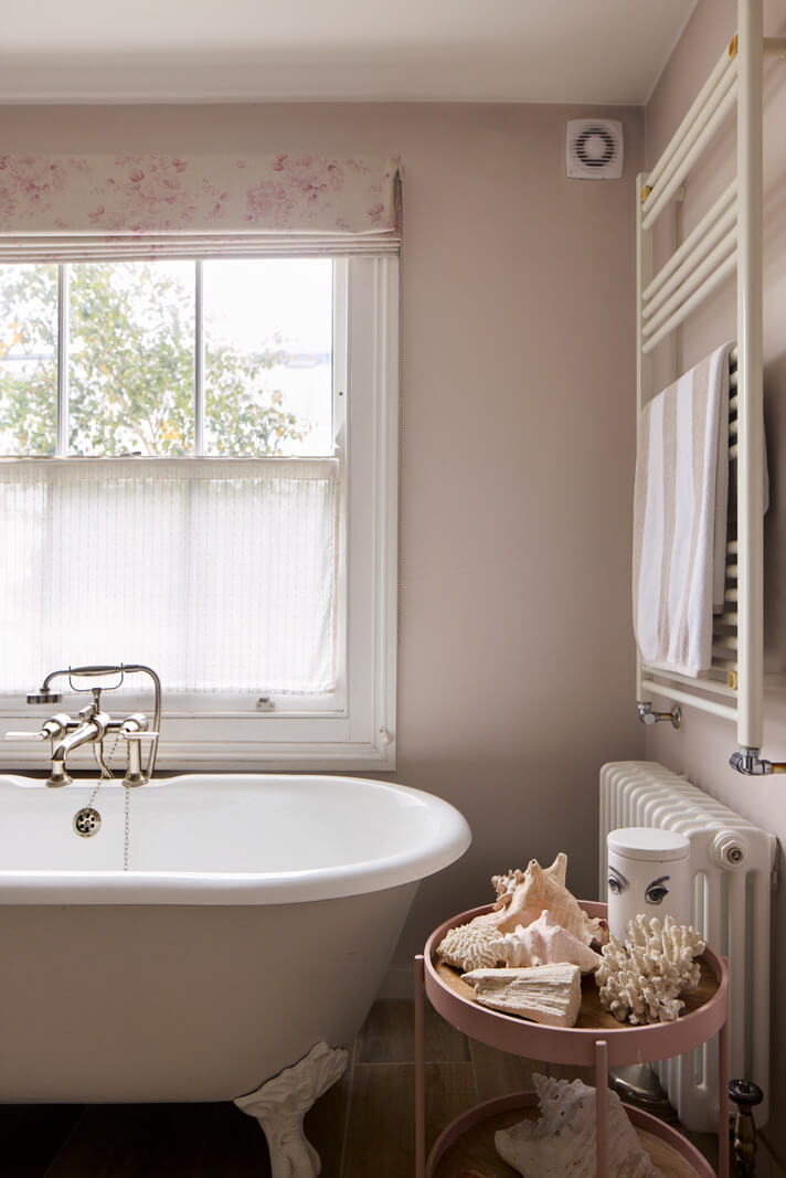 Light-Filled Interiors in a Grand Early Victorian House in Notting Hill 23 clawfoot bath under window