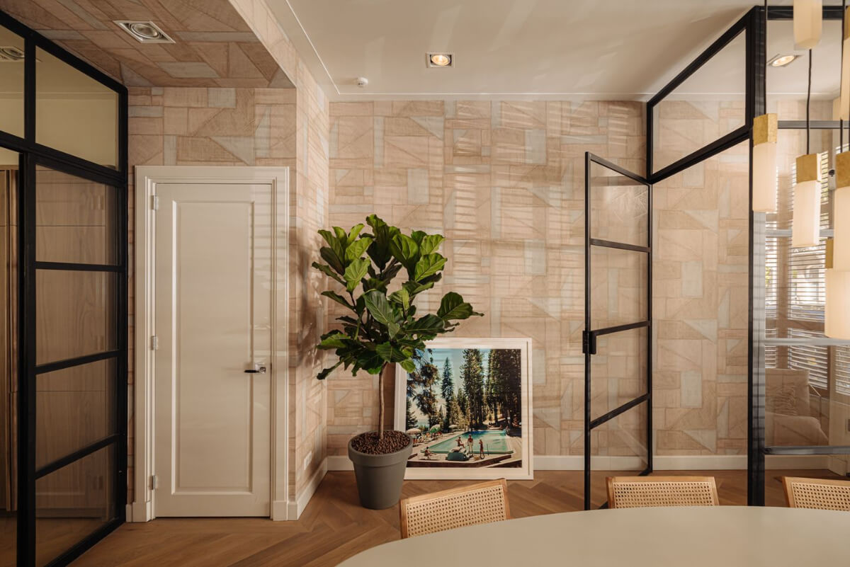 A Ground Floor Duplex Apartment with a Beautiful Modern Garden 11 dining room wallpaper