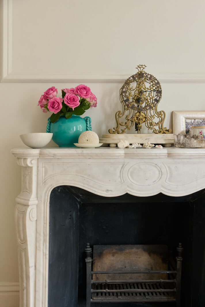 Light-Filled Interiors in a Grand Early Victorian House in Notting Hill 19 fireplace detail