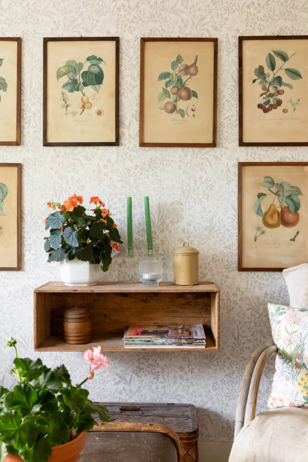 An Idyllic 18th Century Cottage with a Charming Garden 3 floating wooden cabinet