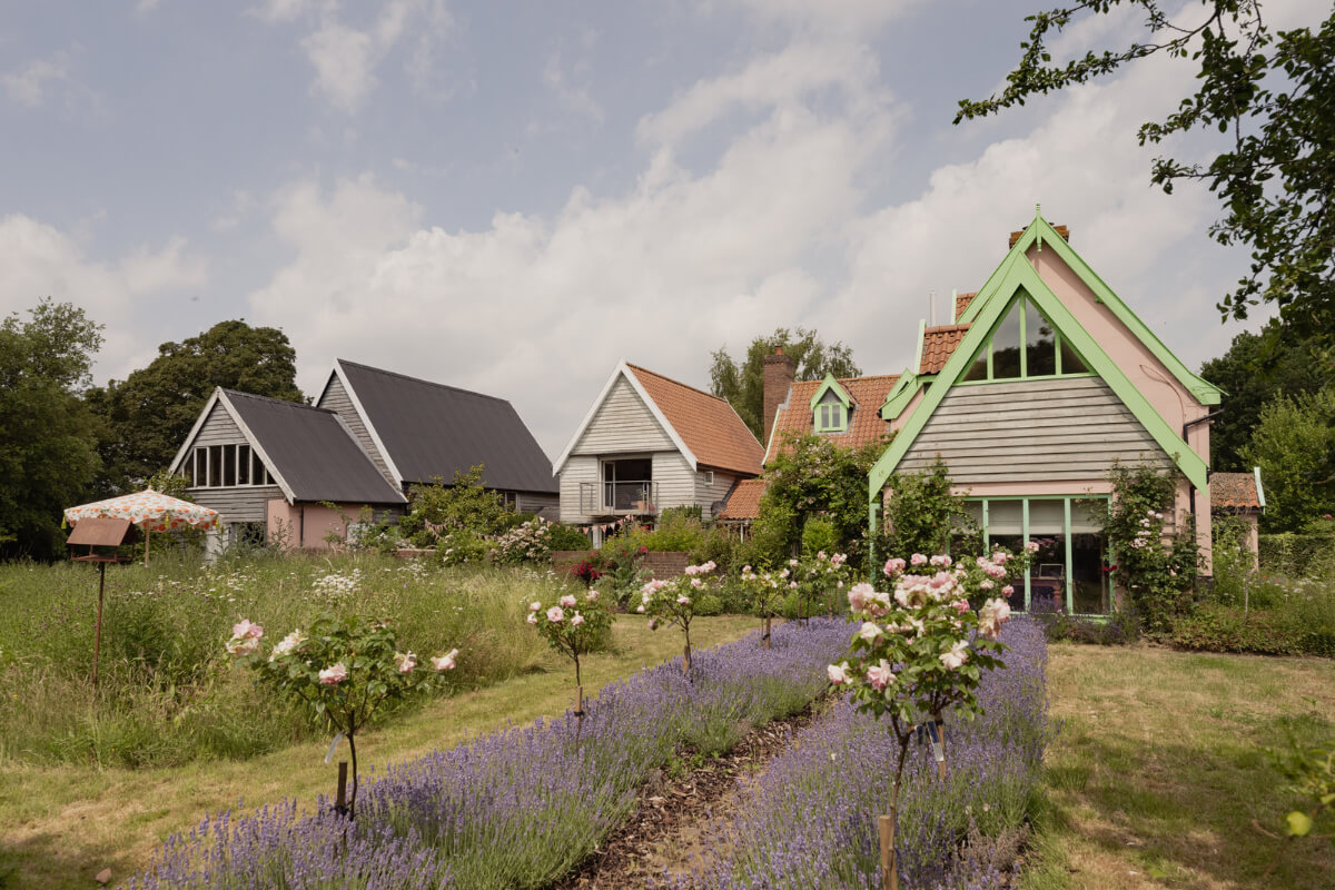 Colorful Interiors and Period Features in a 16th-Century Farmhouse 29 garden exterior country house