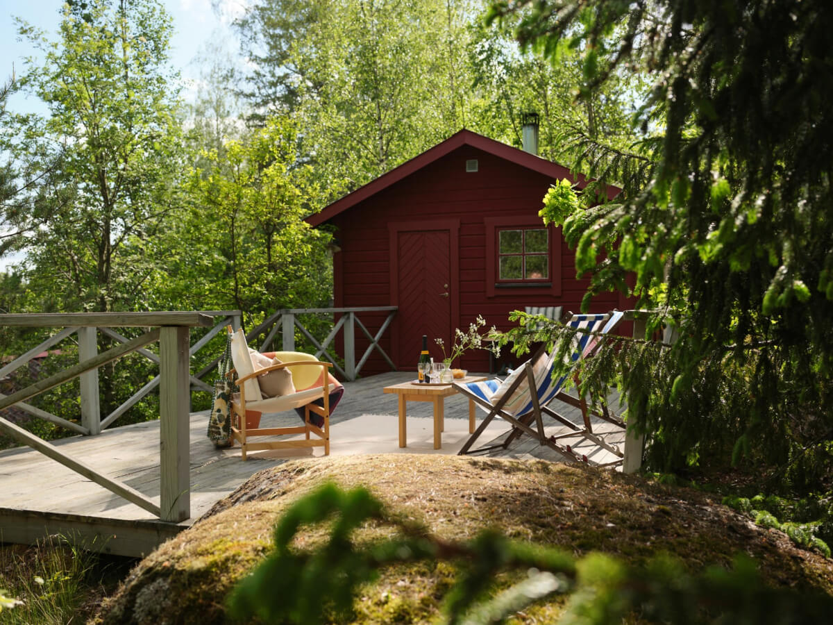 A Charming, Extended 19th-Century Log House in Sweden 38 garden woorden terrace