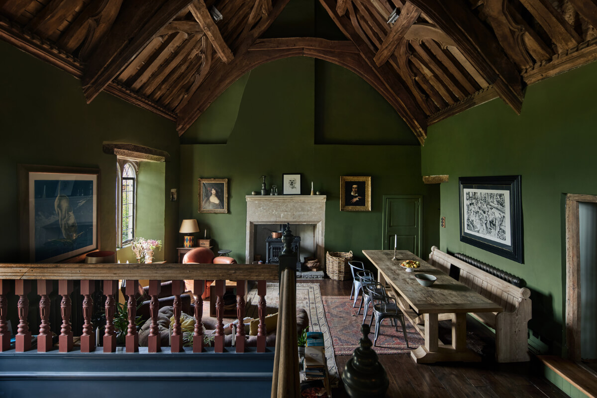 Best of 2025: Dining Rooms 28 green central room high wooden ceiling