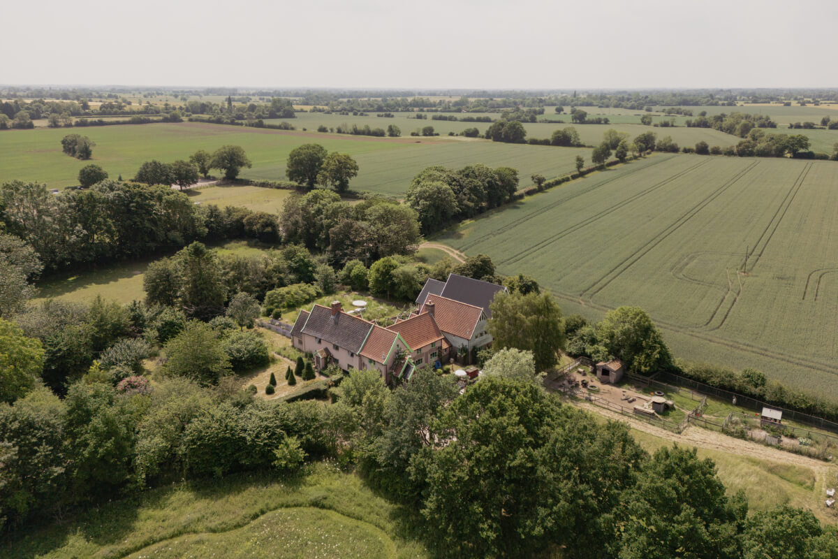 Colorful Interiors and Period Features in a 16th-Century Farmhouse 34 historic house from above