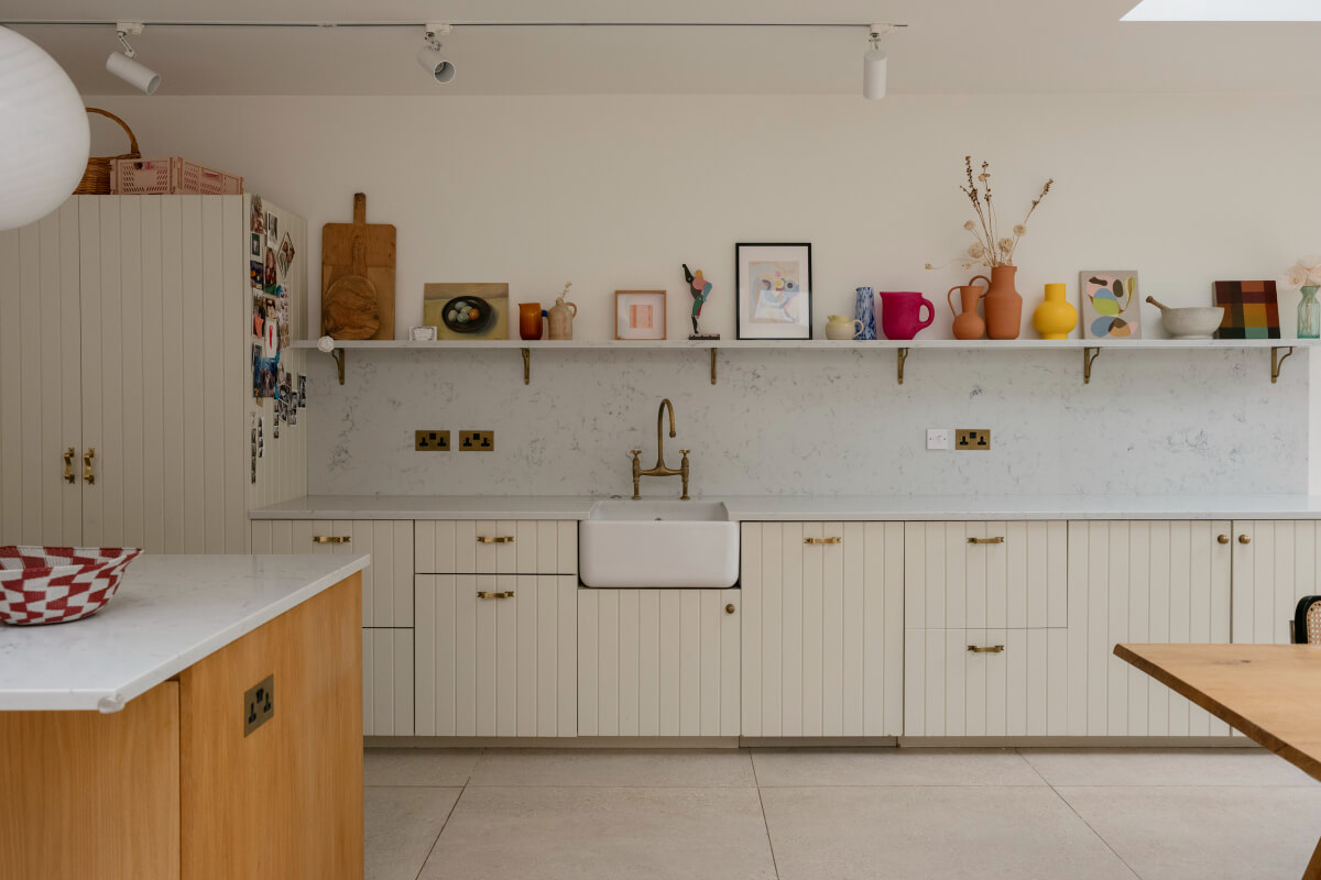 A Victorian Family House with a Tuscan-Inspired Kitchen Extension 8 kitchen brass fittings butler sink