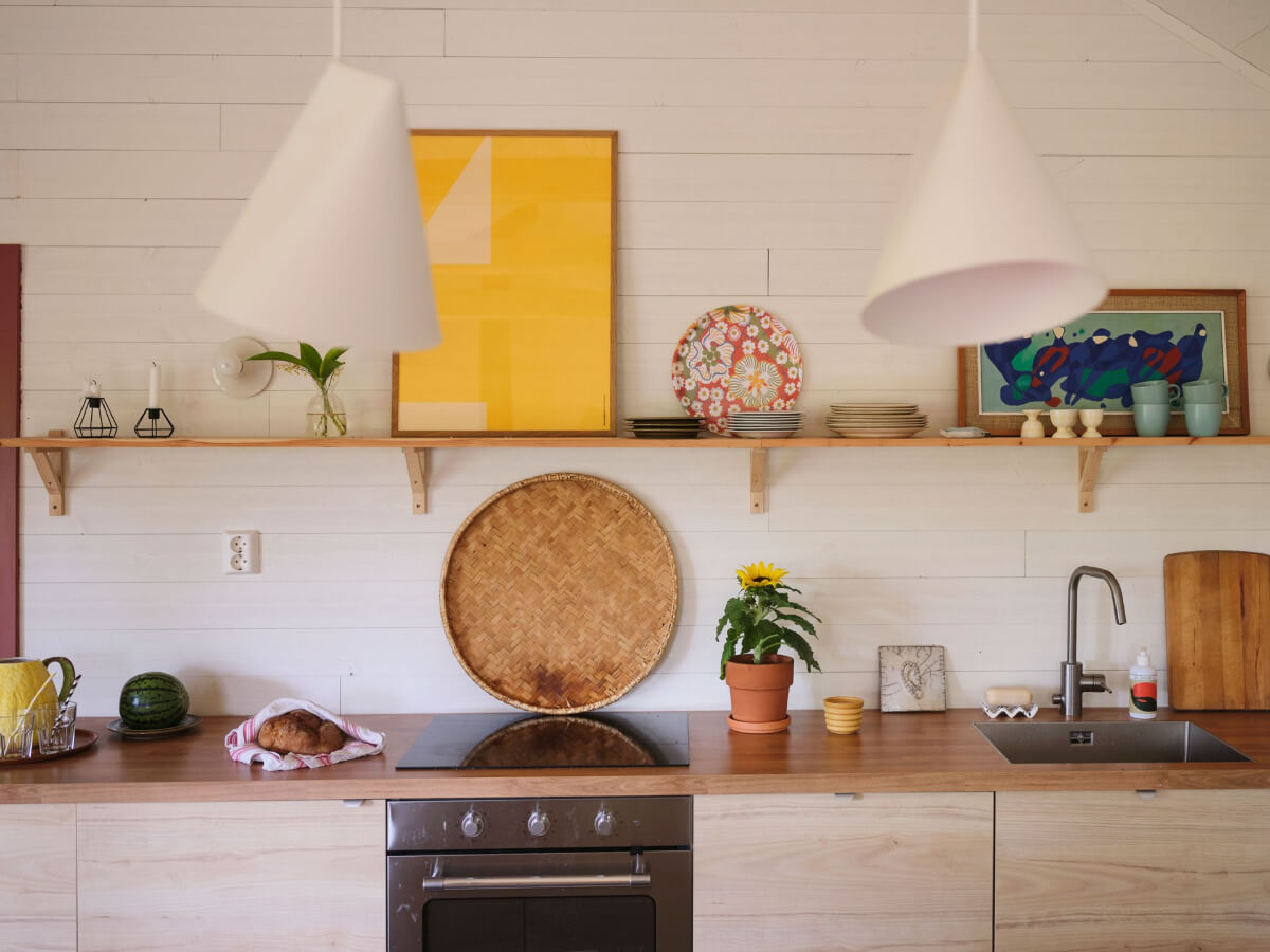 A Charming, Extended 19th-Century Log House in Sweden 13 kitchen detail