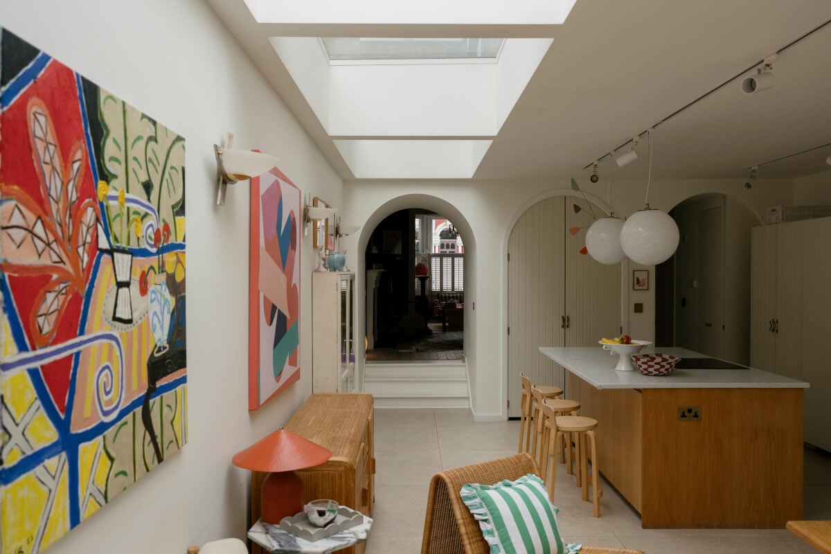 A Victorian Family House with a Tuscan-Inspired Kitchen Extension 17 kitchen extension with skylights