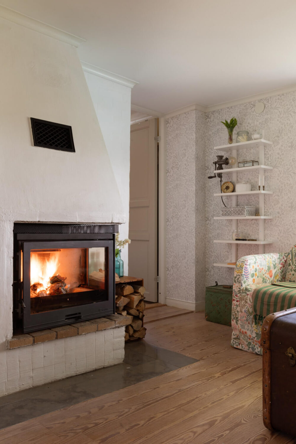 An Idyllic 18th Century Cottage with a Charming Garden 4 living room fireplace