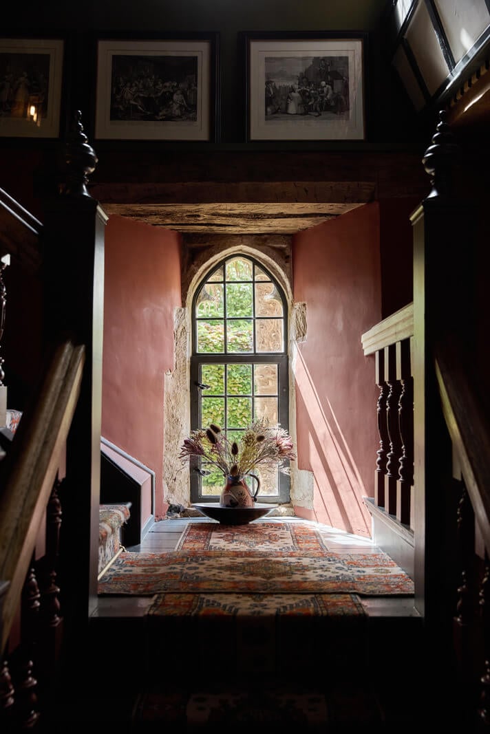 Unique Rooms and Historic Splendor in a Medieval English Country House 7 staircase