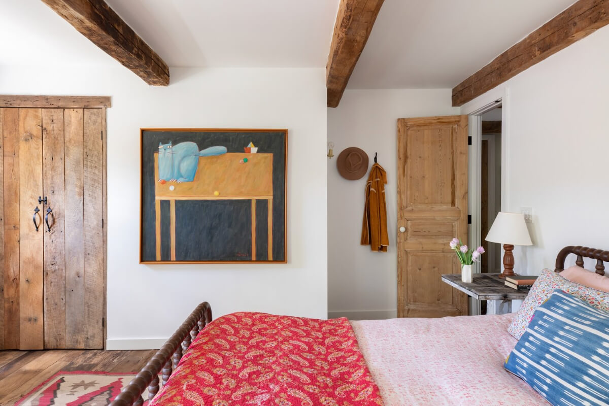 A Reimagined Farmhouse by Corbin Bernsen and Amanda Pays Lists for $4.6 Million 27 bedroom rustic timber doors