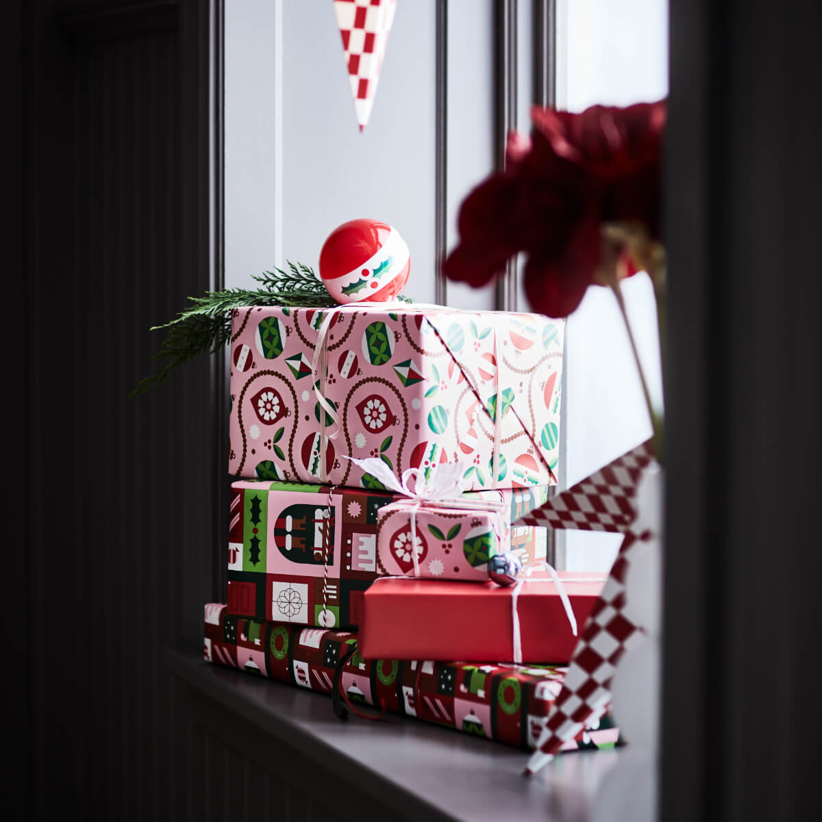 IKEA Christmas Collection 2025: Traditional Decor with a Modern Twist 43 colorful-christmas-wrapping-ikea-christmas-collection-2025-nordroom