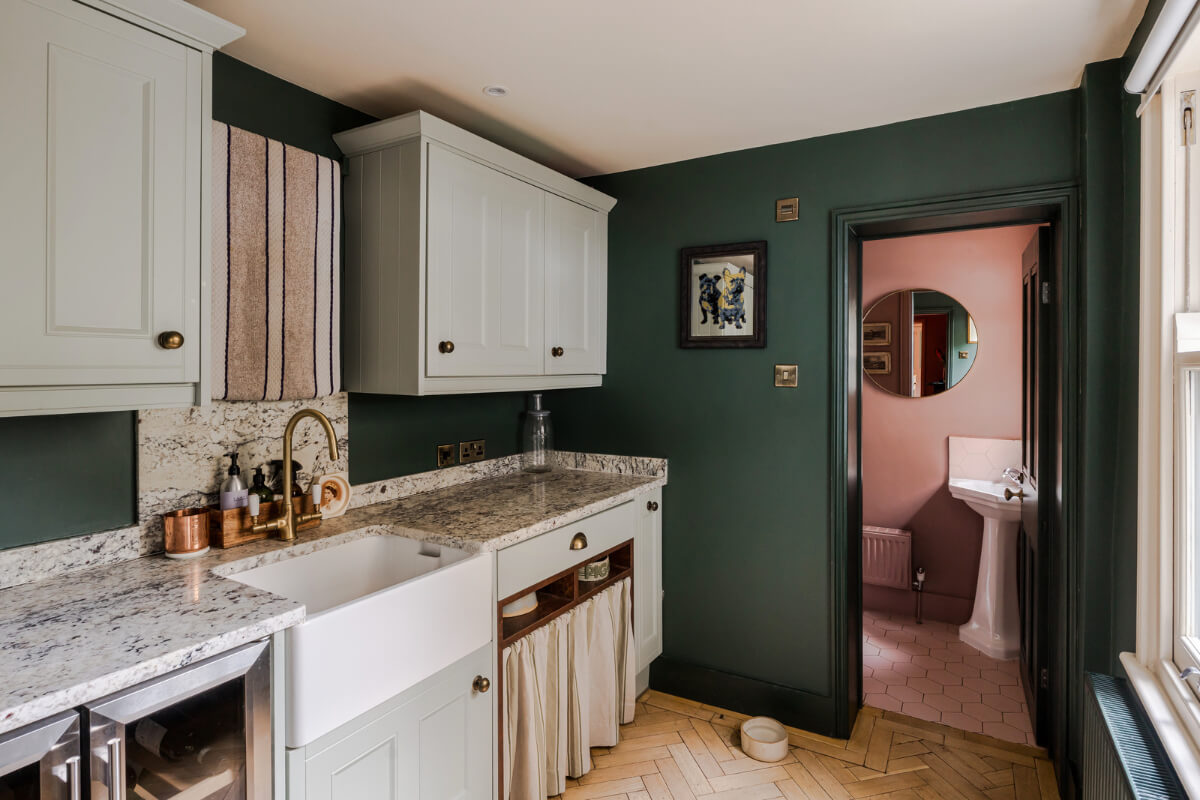 Best of 2025: Kitchens 68 dark green utility room