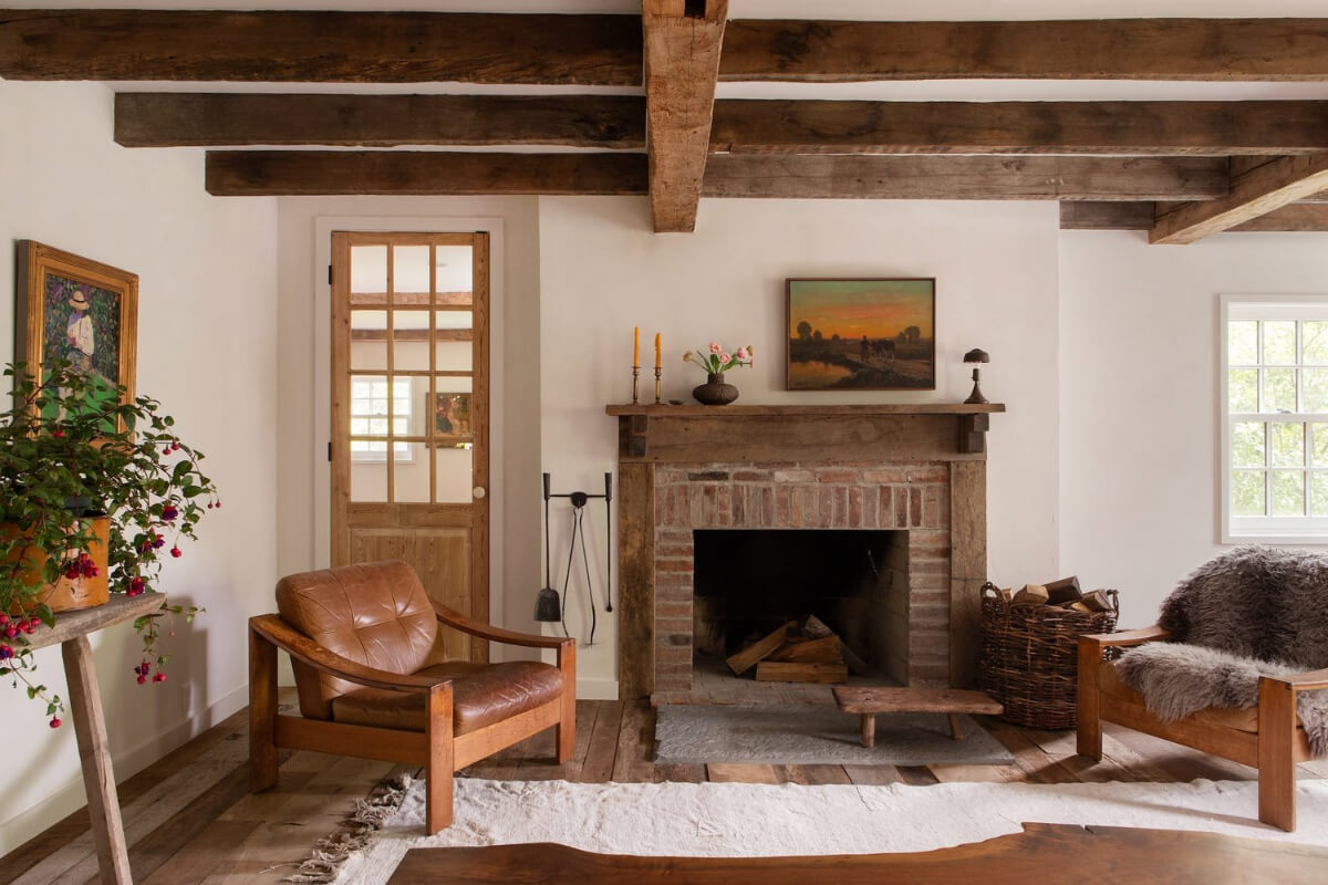 A Reimagined Farmhouse by Corbin Bernsen and Amanda Pays Lists for $4.6 Million 5 fireplac