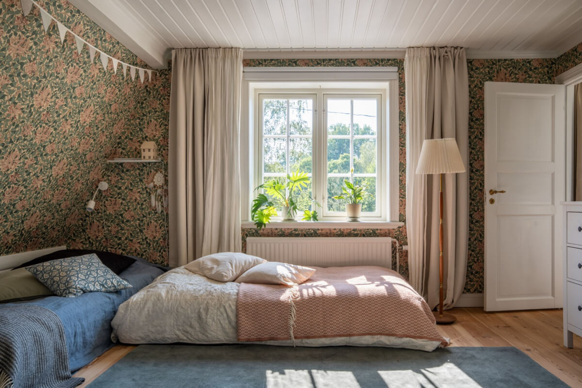 A Charming Historic Country House North of Stockholm 38 kids bedroom wallpaper