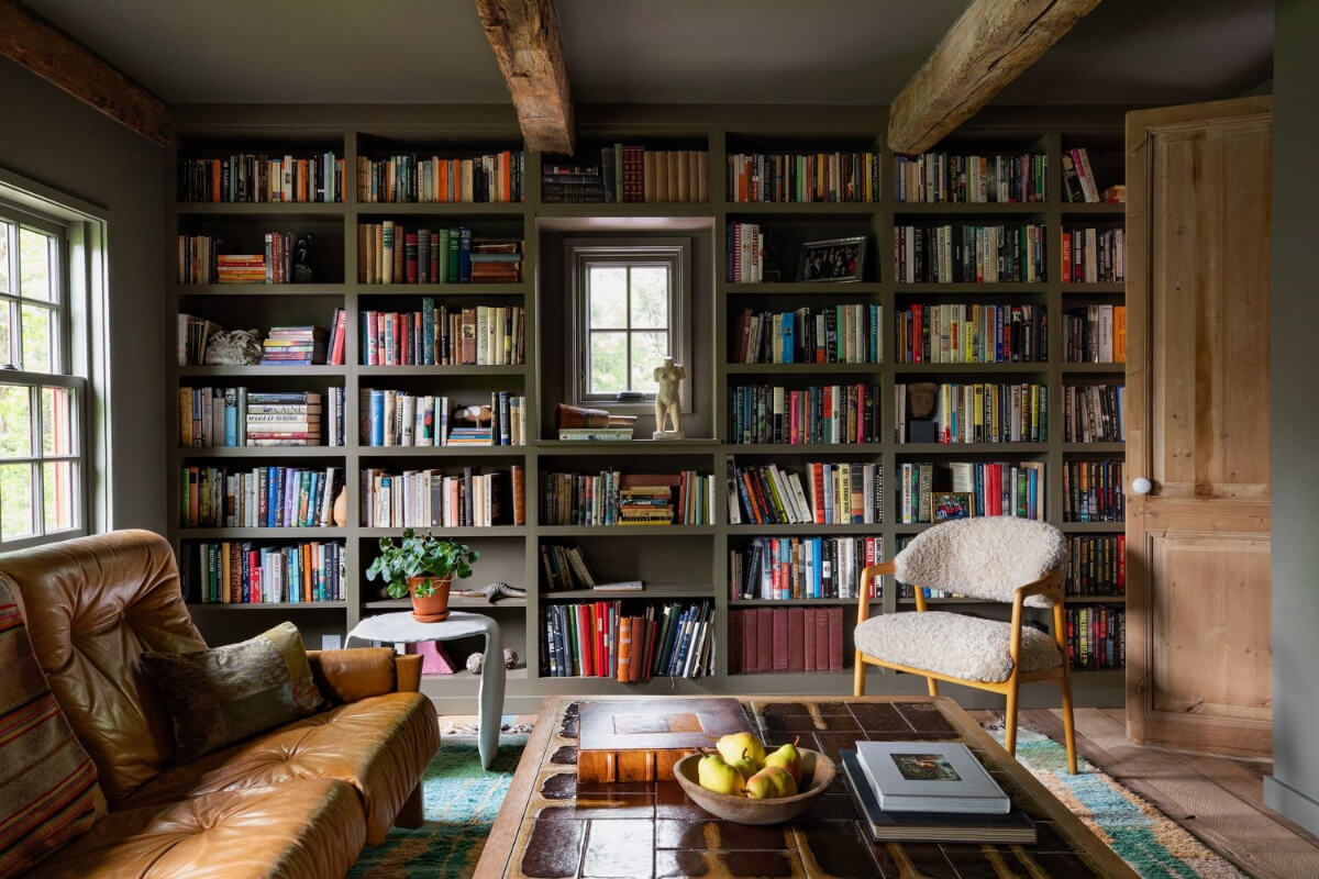 A Reimagined Farmhouse by Corbin Bernsen and Amanda Pays Lists for $4.6 Million 8 moody library room