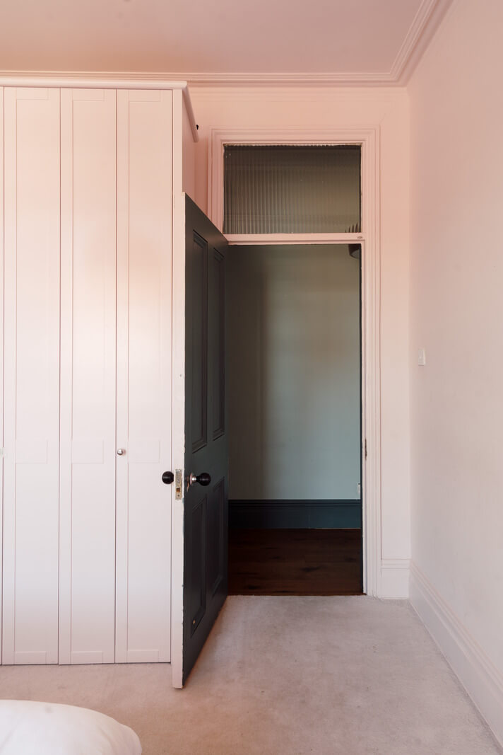 Pastel Tones and Deep Yellow in an Early 20th-Century London Apartment 21 pink bedroom wardrobes