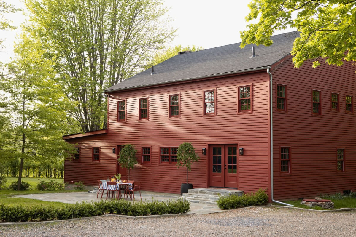 A Reimagined Farmhouse by Corbin Bernsen and Amanda Pays Lists for $4.6 Million 30 red barn house terrace