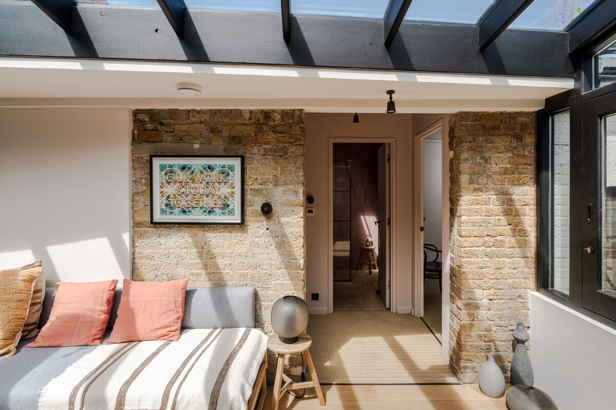 An Industrial Mews House with a Sebastian Cox deVOL Kitchen 18 sitting room small hall two bedrooms